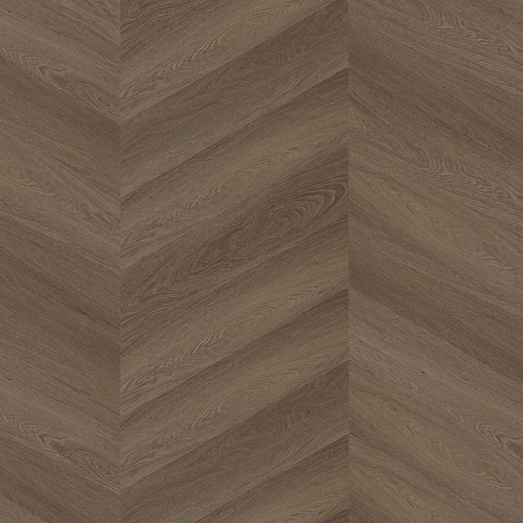Hongaarse punt plak pvc vloer Floorlife Yup Fulham Chevron Dryback Brown