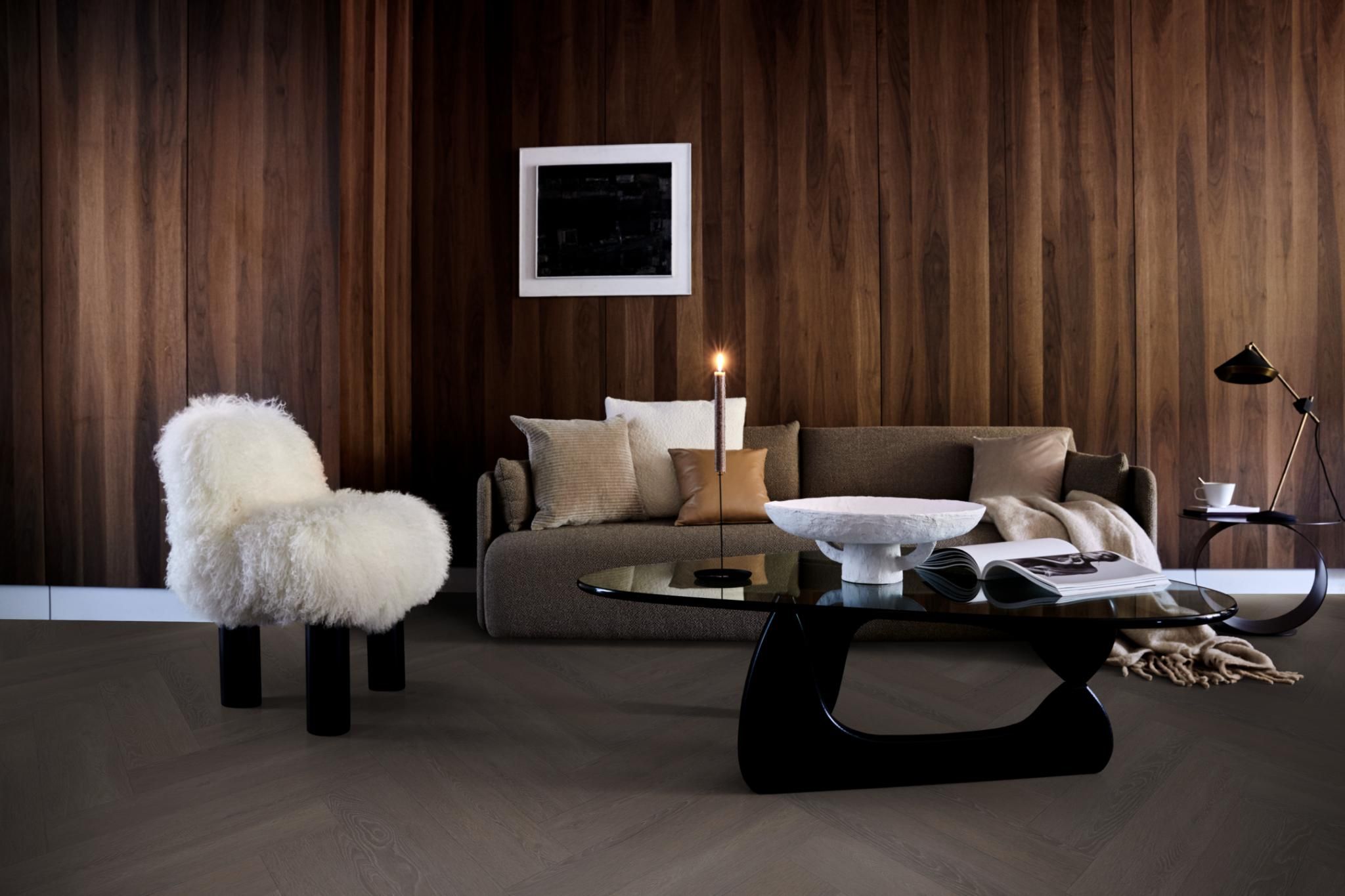 Herringbone Click Src Charcoal