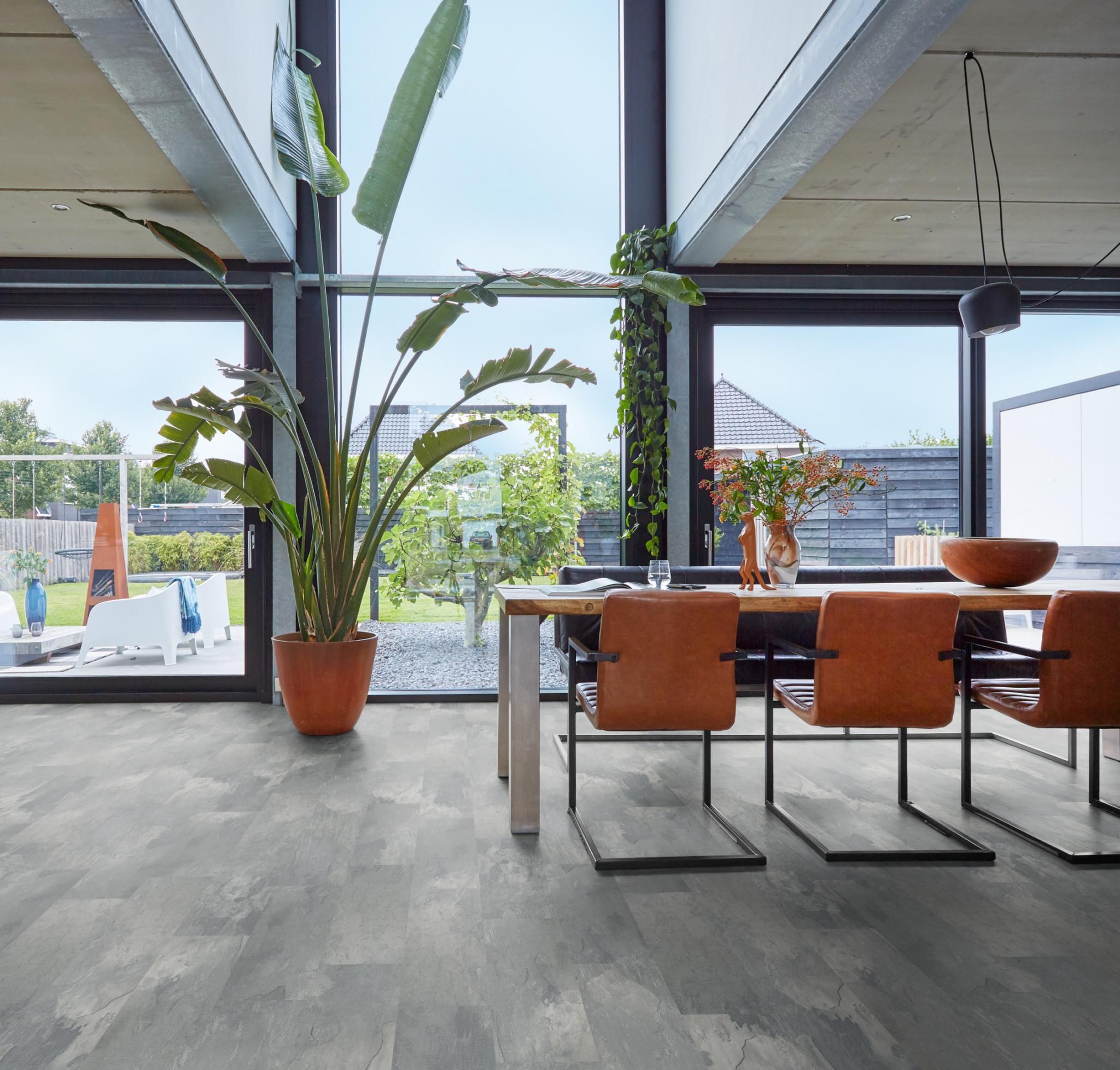 laminaattegel vloer Madison Square Aqua middengrijs